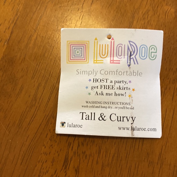 LuLaRoe Tall and Curvy Leggings NEW NWT TC Red Yellow Black - Picture 2 of 5